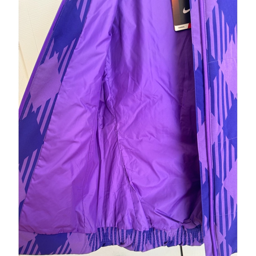 Nike Golf Sport Vest Patterned Purple Full Zip Women's Size Small 619787-560 NEW - Picture 4 of 7